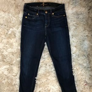 7 for all man kind Cropped Skinny Jeans